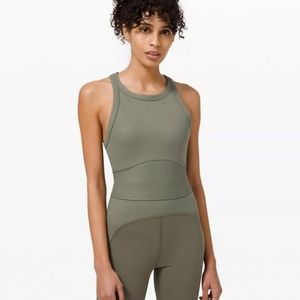 Lululemon Blissful Bend Tank Army Green